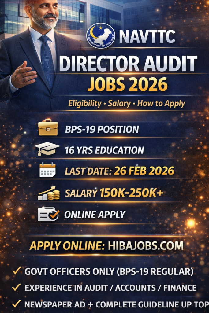 NAVTTC Director Audit Jobs 2026