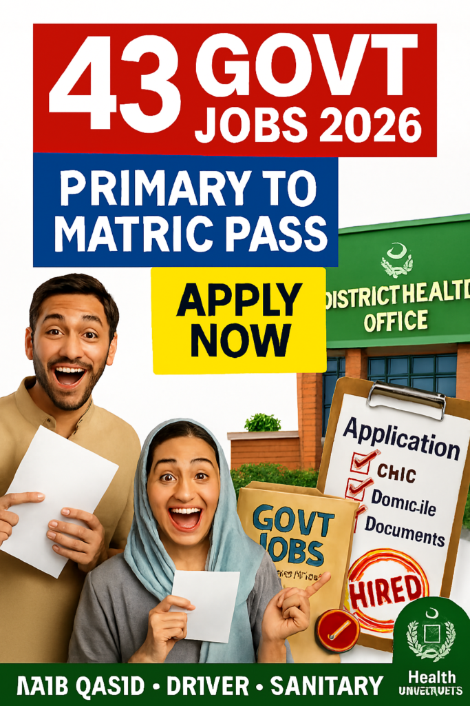 District Health Authority Jobs 2026