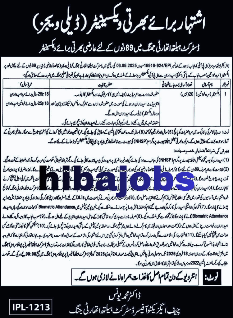 District Health Authority Punjab Jobs 2026