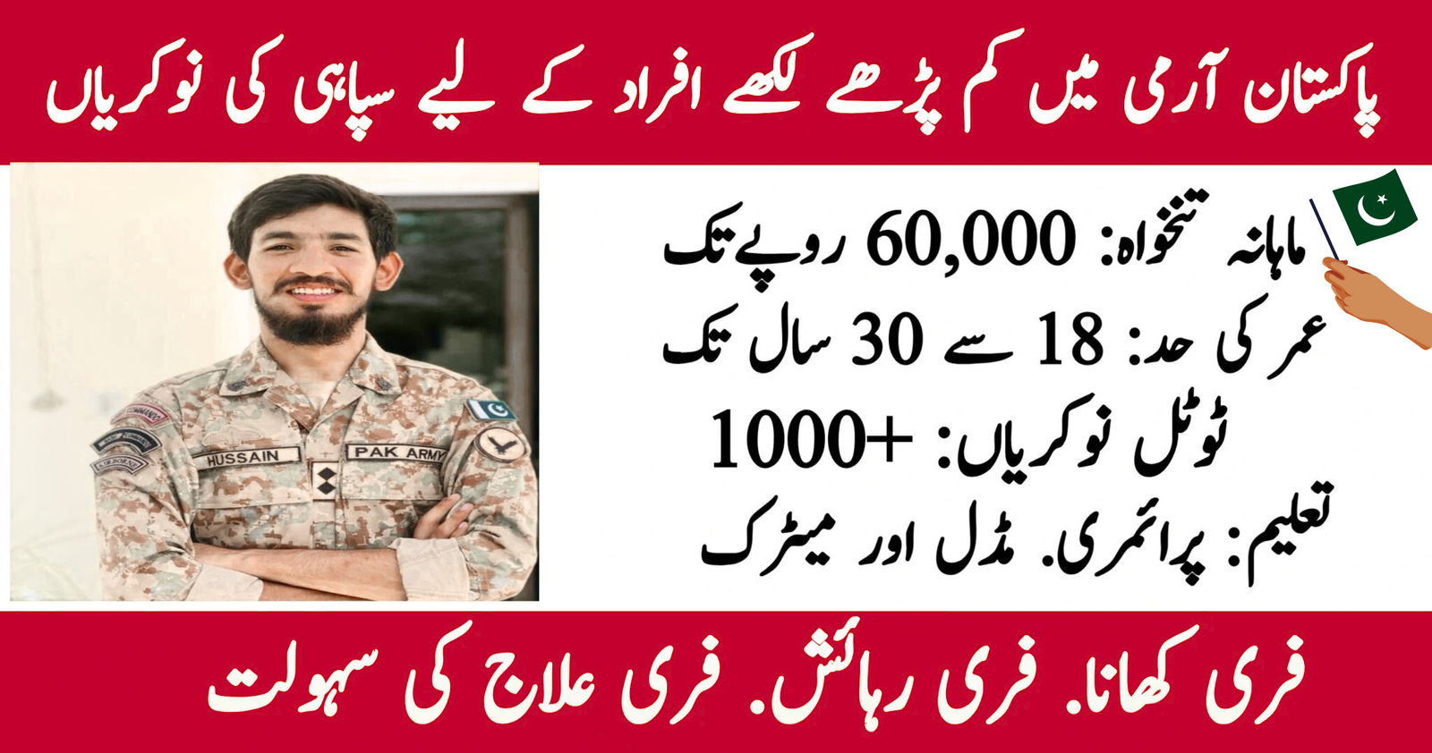 Pakistan Army Soldier Jobs 2026 – Apply for Sipahi Recruitment